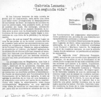 Gabriela Lezaeta: "La segunda vida"