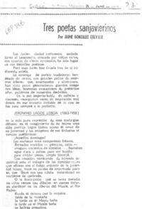 Tres poetas sanjavierinos