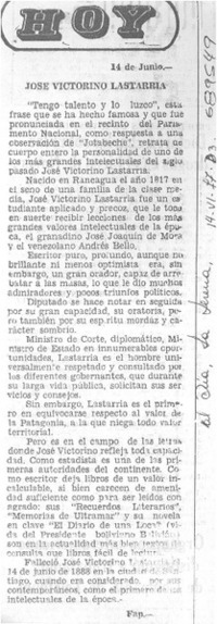 José Victorino Lastarria
