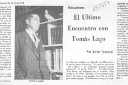 El último encuentro con Tomás Lago