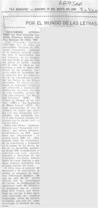 Por el mundo de las letras.