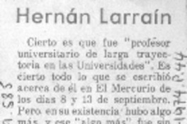 Hernán Larraín.
