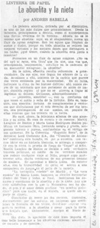 La abuelita y la nieta