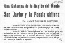 San Javier y la poesía