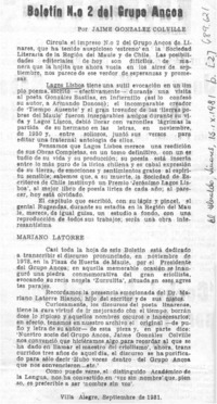 Boletín no. 2del Grupo Ancoa