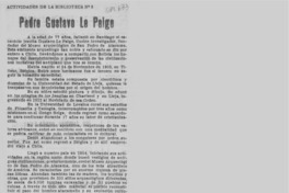 Padre Gustavo Le Paige.