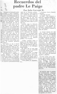 Recuerdos del padre Le Paige