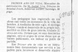 Primer año de vida.