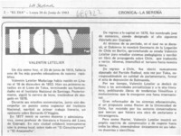 Valentín Letelier.