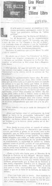 Lira Massi y su último libro