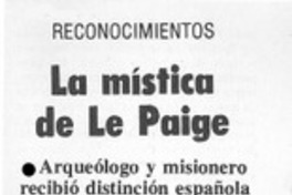 La mística de Le Paige