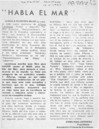 Habla el mar"