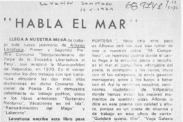 Habla el mar"