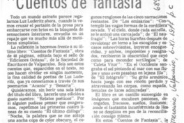 Luz Luderitz y sus "Cuentos de fantasía"