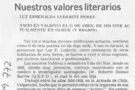 Nuevos valores literarios