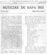 Noticias de Rapa Nui