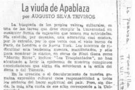 La viuda de Apablaza
