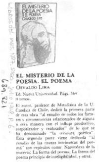 El Misterio de la poesía.