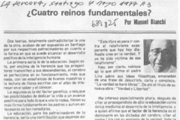 ¿Cuatro reinos fundamentales?
