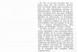 Juan Loveluck: La novela hispanoamericana