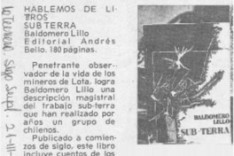 Hablemos de libros Sub-Terra.