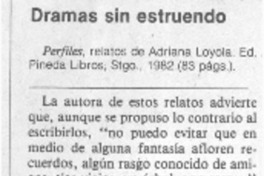 Dramas sin estruendo.