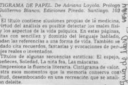 Cintigrama de papel.