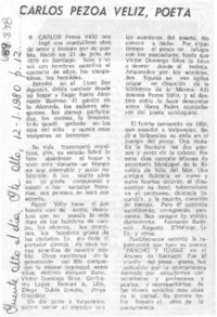 Carlos Pezoa Véliz, poeta.