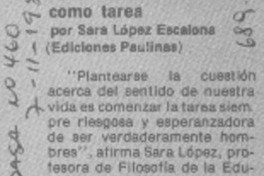 La Humanización como tarea.