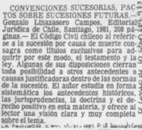 Convenciones sucesorias, pactos sobre sucesiones futuras.