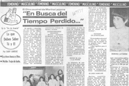 En busca del tiempo perdido..."