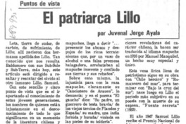 El patriarca Lillo