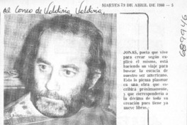 Poeta Jonás en búsqueda de las raíces americanas.