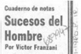 Sucesos del hombre