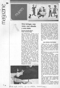 Una tortuga, una vaca, una abuela y una nieta