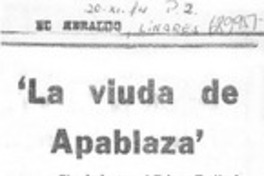 La viuda de Apablaza