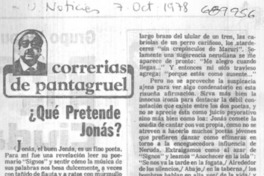 Qué pretende Jonás?