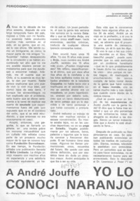 A André Jouffe yo lo conocí naranjo