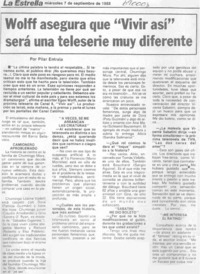 Wolff asegura que "Vivir así" será una teleserie muy diferente: [entrevista]