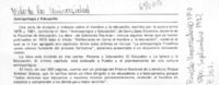 Antropología y educación.