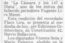 Presentan libro de Lira Massi.