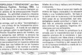 Antropología y educación"