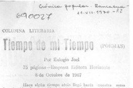Tiempo de mi tiempo