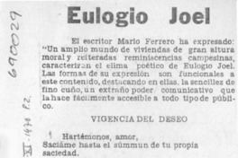 Eulogio Joel.