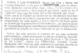 Simón y los números.