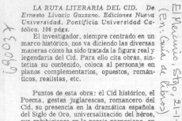 La ruta literaria del Cid.