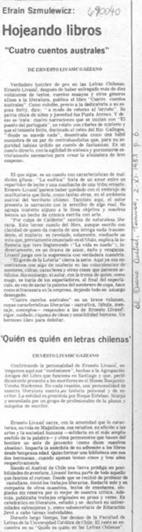 Cuatro cuentos australes "