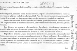 La ruta literaria del Cid