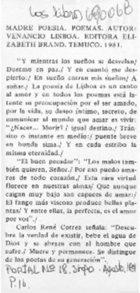 Madre poesía.