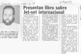 Presentan libro sobre Jet-set internacional.